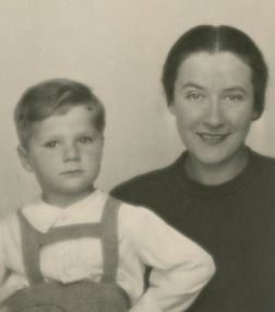 Frank with his mother